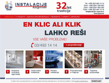 Tablet Screenshot of instalacije-razgorsek.si